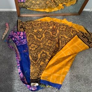 Magic skirt by Kariza designs reversible multi way wrap midi skirt free size - 6